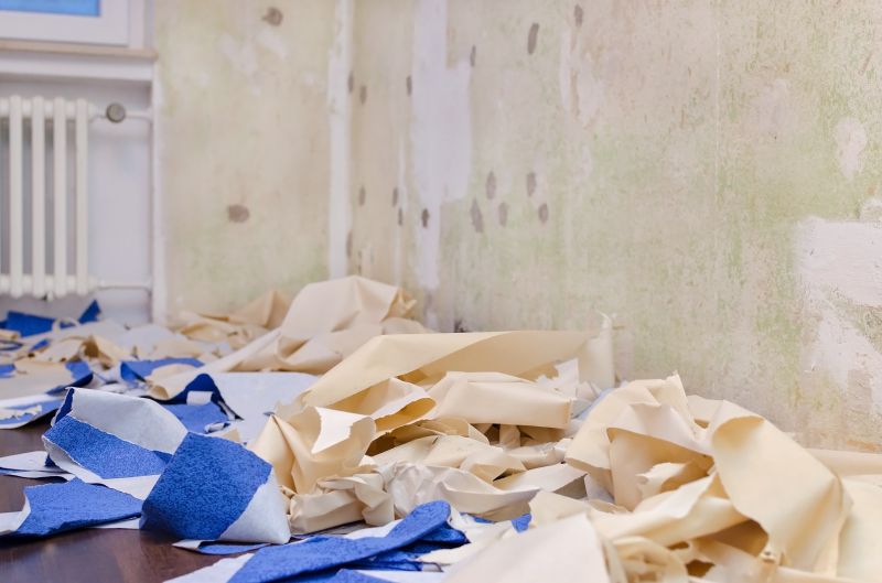 Wallpaper Removal in Progress